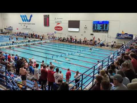 Video of 02/25/2023 WI Senior State 200 Yard Butterfly, D Final, Sloane Anderson Lane 5 (Orange Cap), 2:15.93