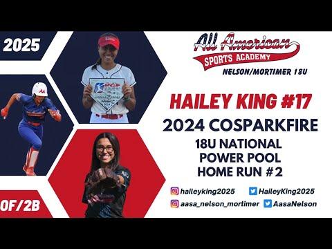 Video of Hailey King 3-run HR @ COSparkfire 18U National Power Pool 2024