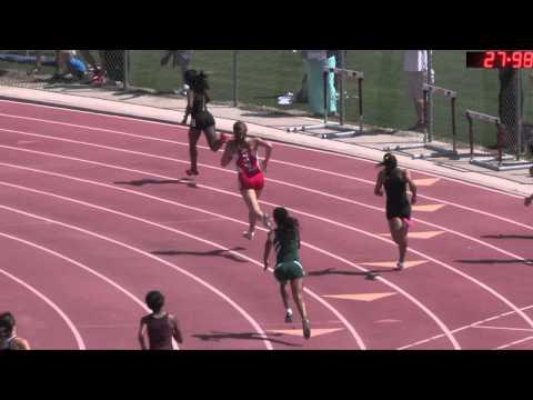 Video of 400m California 2013 CIF Division 3 Finals (Lane 6, Green Uniform, Time: 56.58)