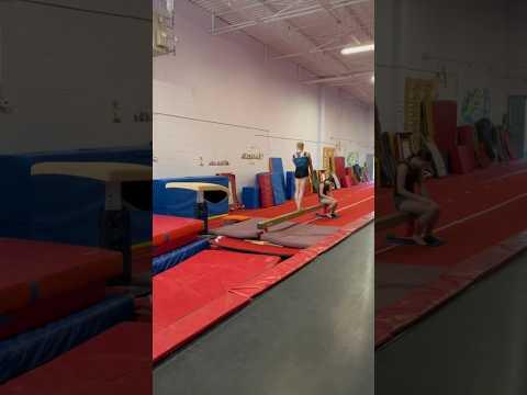 Video of   Beam dismount: Back handspring 1 1/2 twist