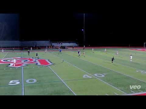 Video of Jessica gaining possession playing a through ball to teammate