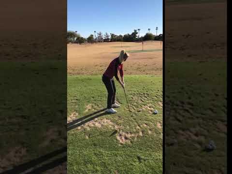 Video of Golf Swing - 8 Iron (from behind)