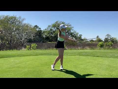 Video of Izzy's golf performance video 