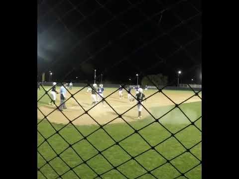 Video of Halle Scheel 2024 with speed and smart base running to score from 2nd