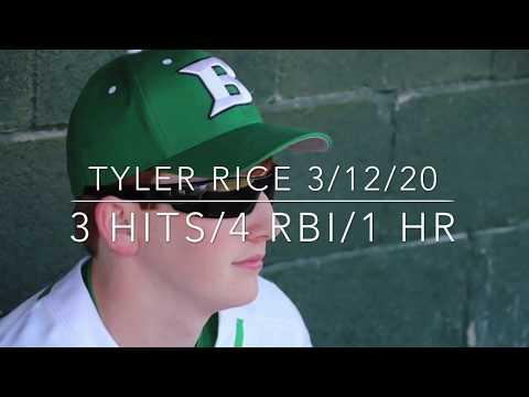 Video of Tyler Rice-Sophomore Season-March 12, 2020