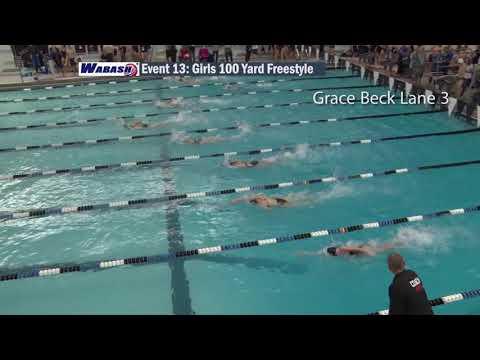 Video of Grace Beck 100 Free 2019 Lima Holiday Invite