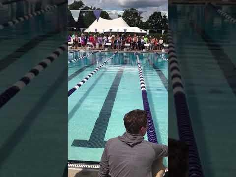 Video of I am in the orange cap 14 years old I was swimming the 50 Meter beastroke and went a 30.35