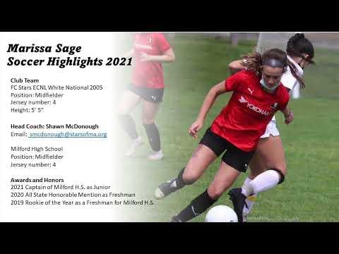 Video of Marissa Sage 2023 Midfielder