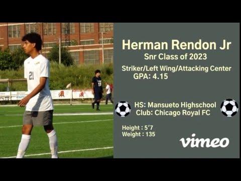 Video of Herman Rendon Jr || Class of 2023 || Forward/ Attacking Midfield Highlights