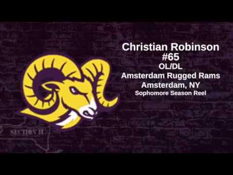 Video of Christian Robinson #65 OL/DL (Class of 2022) Amsterdam Rugged Rams (Section II)