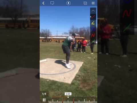 Video of Throwing shot at a meet 