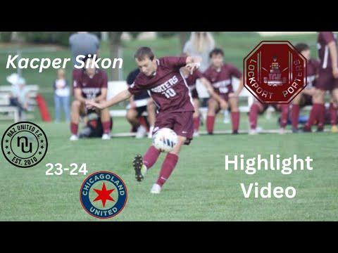 Video of Kacper Sikon Fall 2023 - Spring 2024 Highlight Video