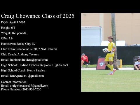 Video of Craig Chowanec Highlight Reel