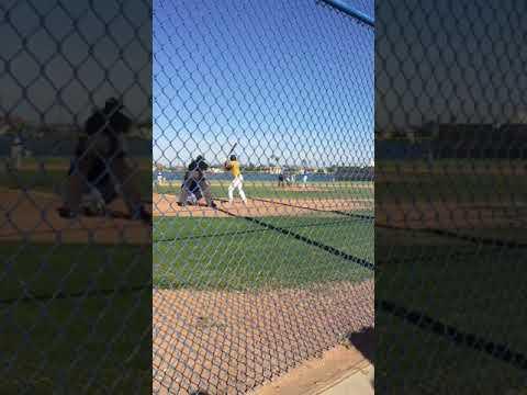 Video of Line out to left field 