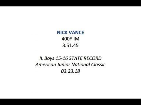 Video of 400y IM - 3:51.45 - Junior National Championship Classic 3/23/18