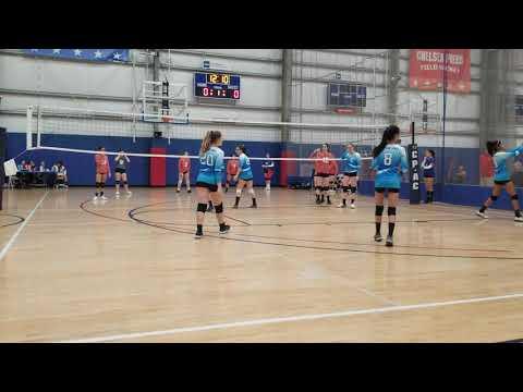 Video of ONE HANDED SAVE-JAIME NG #8 NEAR COURT - LI SURGE v DOWNSTATE SILVER - CHELSEA PIERS VBC 15 TOURNEY- 1.26.20 120914