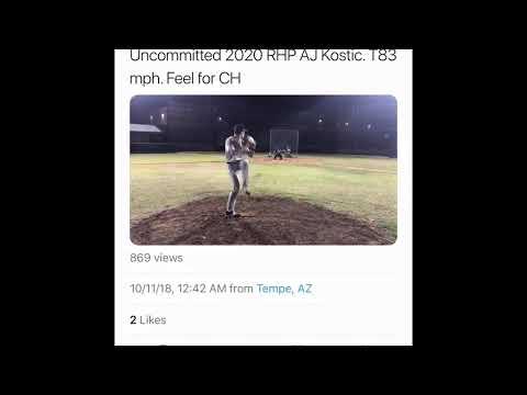 Video of More AJ Kostic pitching