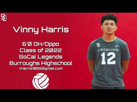 Video of Vincent Harris- 6’0 OH/OPP- Class of 2022- Socal Legends/Burroughs Highschool Boys Volleyball