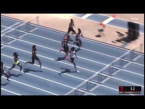 Video of 2024 AAU Junior Olympics 110 Hurdles Final 