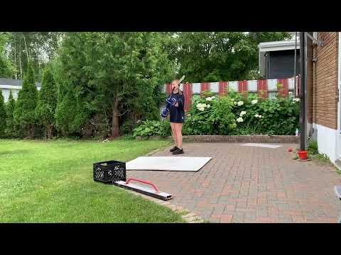 Video of Some young lady hockey skills