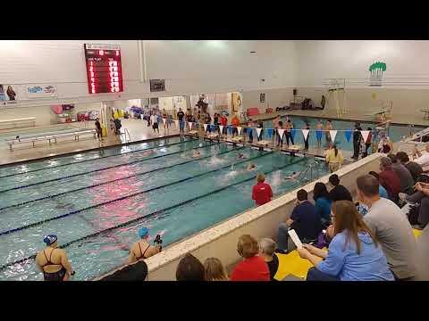 Video of Nyrobi Whitfield Columbus Aquatic Center January 2020: 100 Freestyle