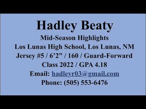 Video of Hadley Beaty - Mid-Season highlights