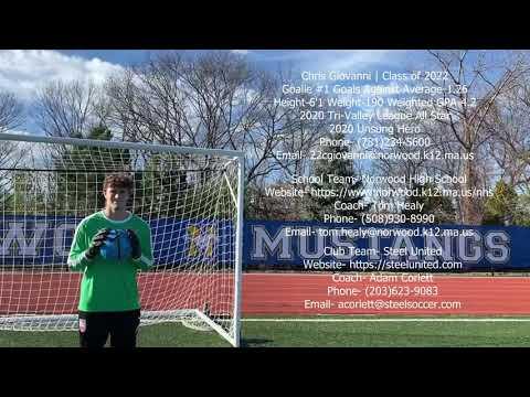 Video of Christopher Giovanni, Goalkeeper, Class of 2022, Recruitment Video