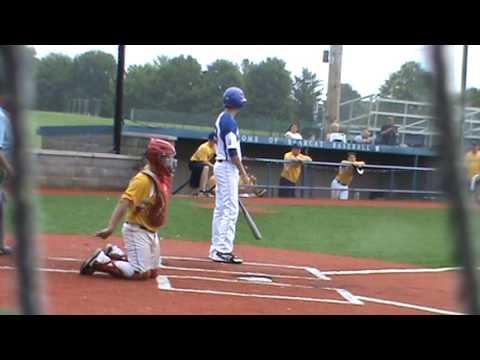 Video of Trevor smashes one down the line to drive in 2!