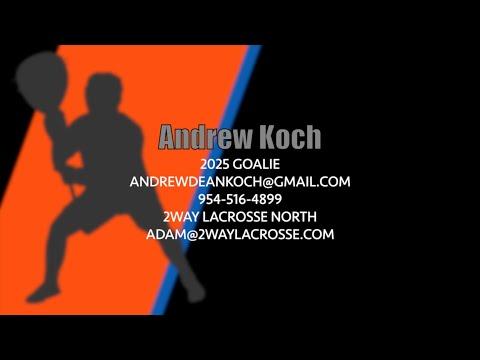 Video of Andrew Koch - 2025 Goalie Highlights