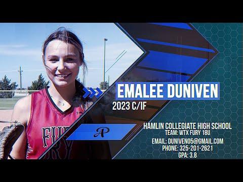 Video of Emalee Duniven Skills Video