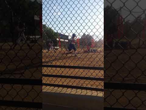 Video of Kailee hitting one off 300 foot fence