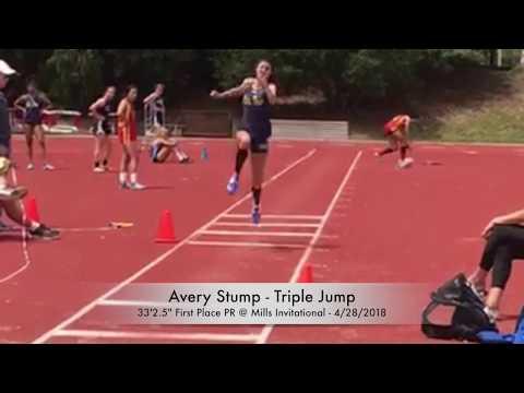 Video of Avery Stump - 33' 2.5" PR Triple Jump - April 2018 (Sophomore)