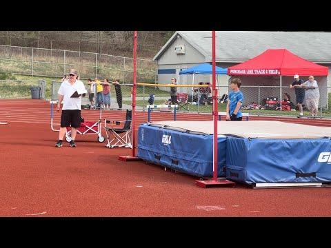 Video of 4’10 high jump at Windber, Pa