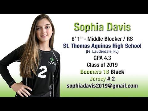 Video of Sophia Davis - 2017 Club Volleyball Highlights