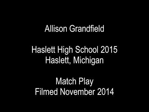 Video of Allison Grandfield ('15) Tennis Match Play Nov. 2014