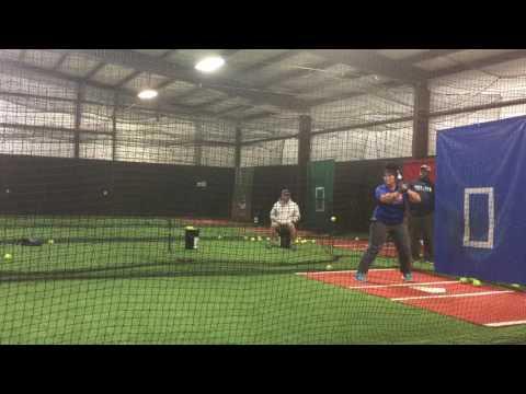 Video of Caya Lucero Hitting in cage