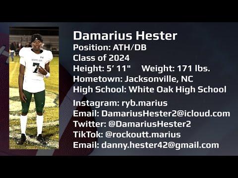 Video of Damarius Hester Class of 2024