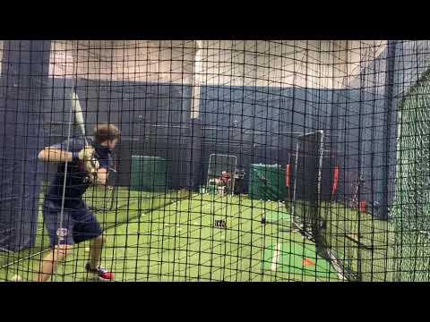 Video of James Walsh 2022 recruit winter hitting video