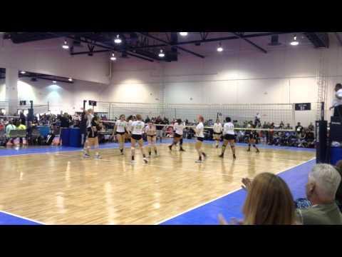 Video of Allicia Bauersfeld, 2016 OH/DS 5'8" Texas Stars 18 Black #24 highlights Las Vegas VB Classi