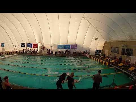 Video of CT girls swim and dive Regionals Kira Tomoda 50 Free