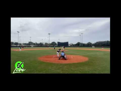 Video of 2 RBI Line drive single to left field