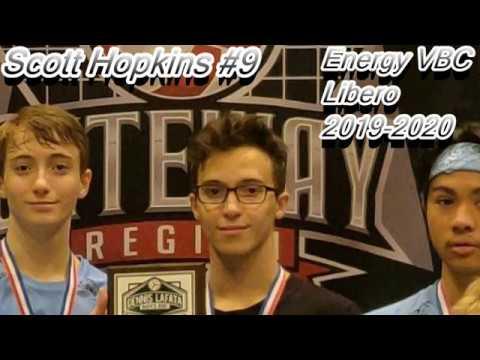 Video of Scott Hopkins #9 - Libero - Energy Boys 16 Blue - 2019-2020 Season Highlights