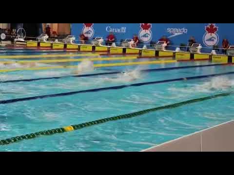 Video of 50 Fly Bell 2023 Canadian Swimming Trials, lane 7 black cap