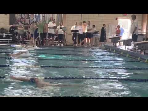 Video of 100 yard backstroke 