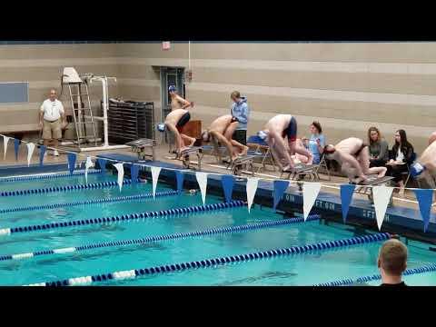 Video of Braeden 50 free win