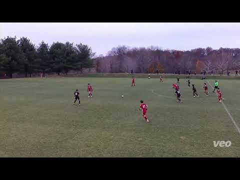 Video of Alexandria U19s vs MD United 11/21/21 - Bethesda Premier Cup (Quentin=#6 in Red playing CB)