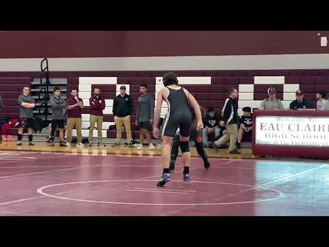 Video of Jack Lantz 144 lbs wresting up Eau Claire 1.10.2024