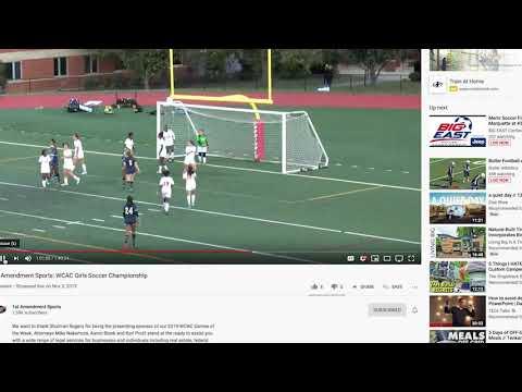 Video of WCAC Championship Game 11/3/19