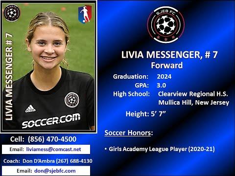 Video of Livia Messenger Soccer Highlights