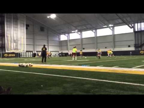 Video of blake mack U of Iowa soccer camp